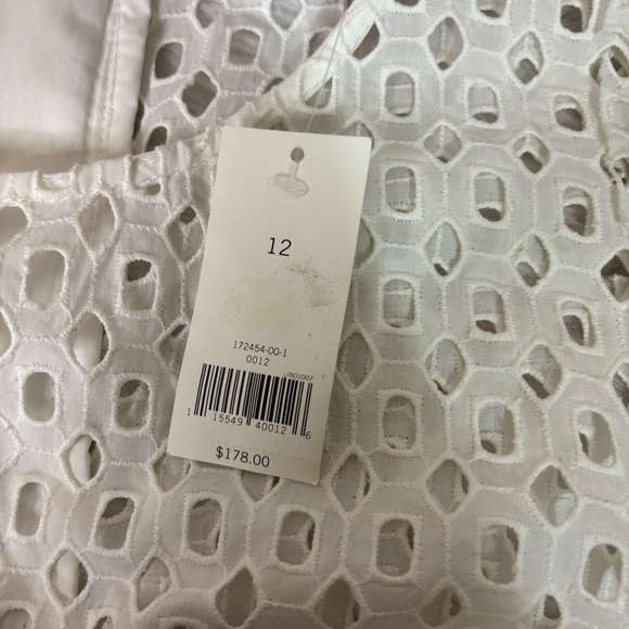 NWT Banana Republic White Eyelet Dress - Picture 7 of 12